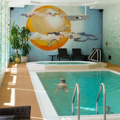 Wellness swimming in the pool